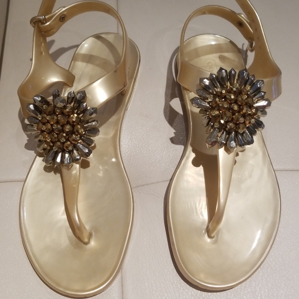 Coach original sandals in gold